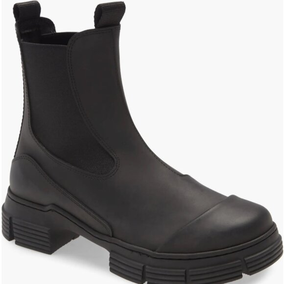 Ganni Recycled Rubber Chelsea Rain Boot Size 38 - Picture 8 of 12